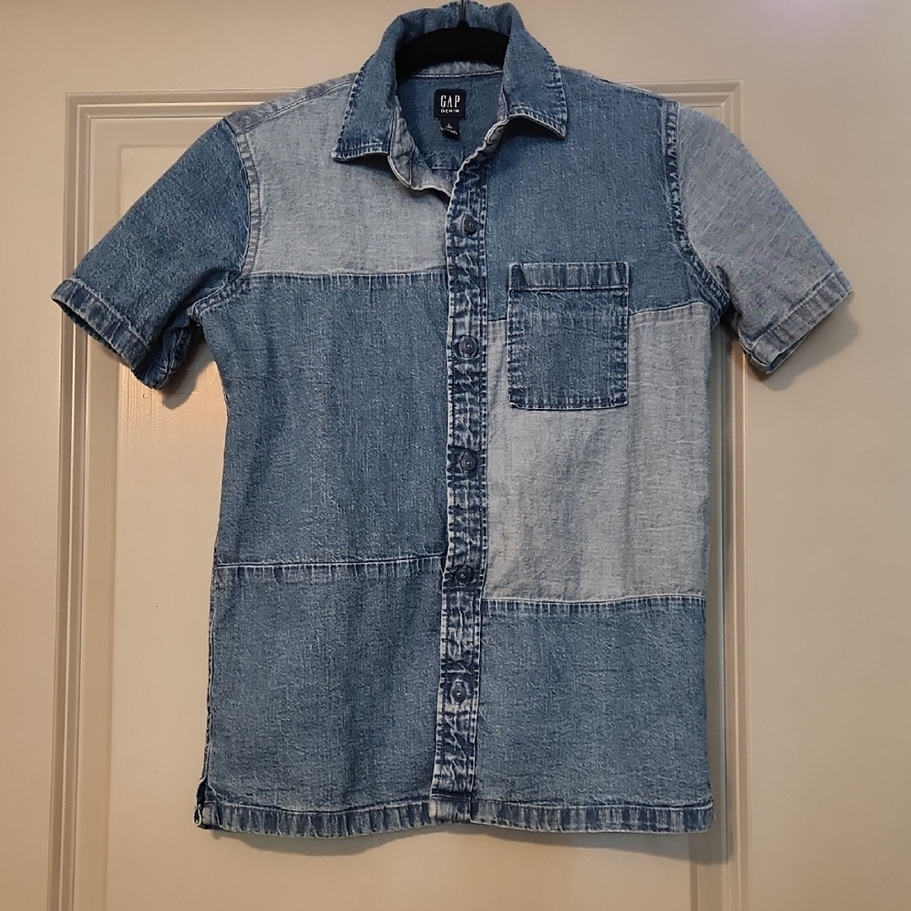 Boys Button Up Denim Shirt